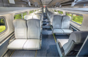 Amtrack coach seating