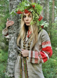 Beautiful Slavic Pagan Woman