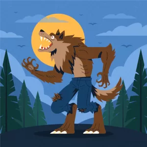 Cartoon Wolf Man