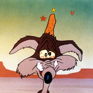 Wile E. Coyote seeing stars